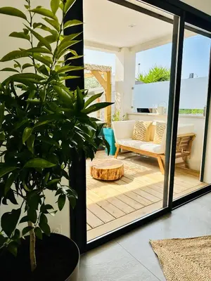 Jardin de l'établissement T2 « Bohème » avec Spa…