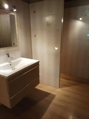 Salle de bains dans l'établissement Appartement avec vue sur la montagne