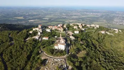 Paysage naturel près de la maison de vacances