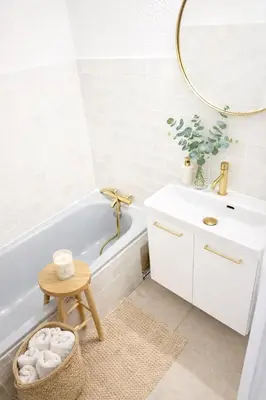 Salle de bains dans l'établissement Le Cocon de Lilie