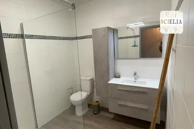 Salle de bains dans l'établissement Chez Françoise