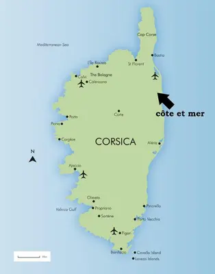 Plan de l'établissement côte et mer - appartement haut standing dans villa avec piscine et vue mer