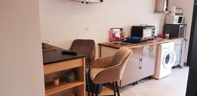 Cuisine ou kitchenette dans l'établissement Casa