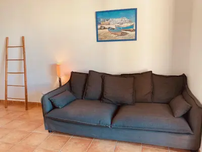 Coin salon dans l'établissement Punta di Mare
