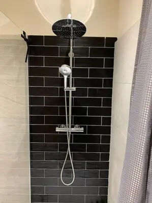 Salle de bains dans l'établissement Appartement rénové vue mer - citadelle de Bastia