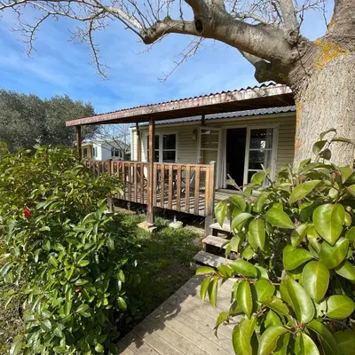 Jardin de l'établissement Parc Résidentiel La Listra - Bungalow