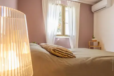 Un ou plusieurs lits dans un hébergement de l'établissement Appartement vue mer Fromontica