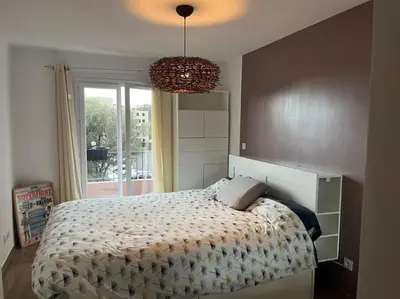 Un ou plusieurs lits dans un hébergement de l'établissement Appartement - Bastia