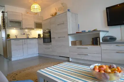 Cuisine ou kitchenette dans l'établissement Nidu Accogliente in Balagna