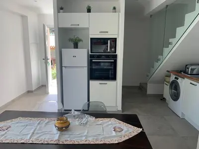 Cuisine ou kitchenette dans l'établissement Casa di Mare