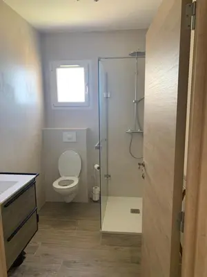 Salle de bains dans l'établissement Casa di Mare
