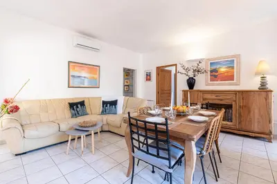 Coin salon dans l'établissement Alla Casa - Appt pour 6 avec terrasse