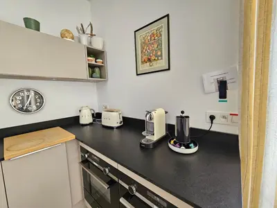 Cuisine ou kitchenette dans l'établissement Superbe villa avec piscine- Erbalunga Cap Corse