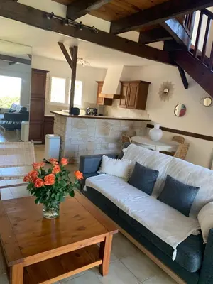 Coin salon dans l'établissement VILLA Bord de Mer