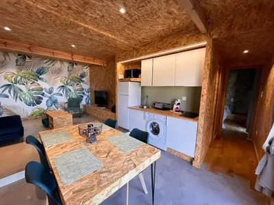 Cuisine ou kitchenette dans l'établissement Casa Di Legnu