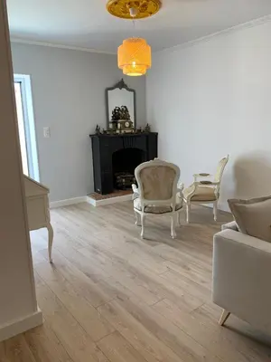 Coin salon dans l'établissement Magnifique maison avec vue mer hauteur de Bastia