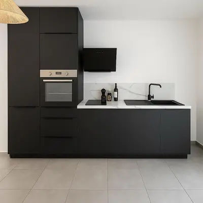Cuisine ou kitchenette dans l'établissement Résidence Arborea C4 corte