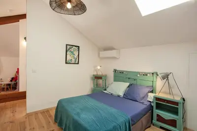 Un ou plusieurs lits dans un hébergement de l'établissement Villa Sandrine